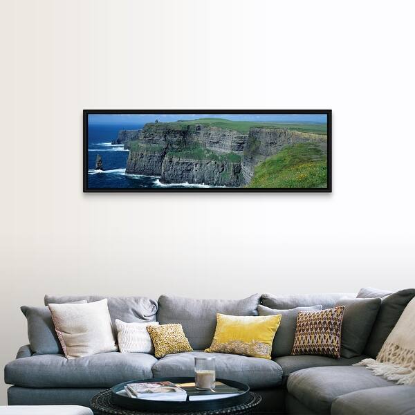 Shop Cliffs Of Moher County Clare Ireland Black Float Frame Canvas Art Overstock 25517281