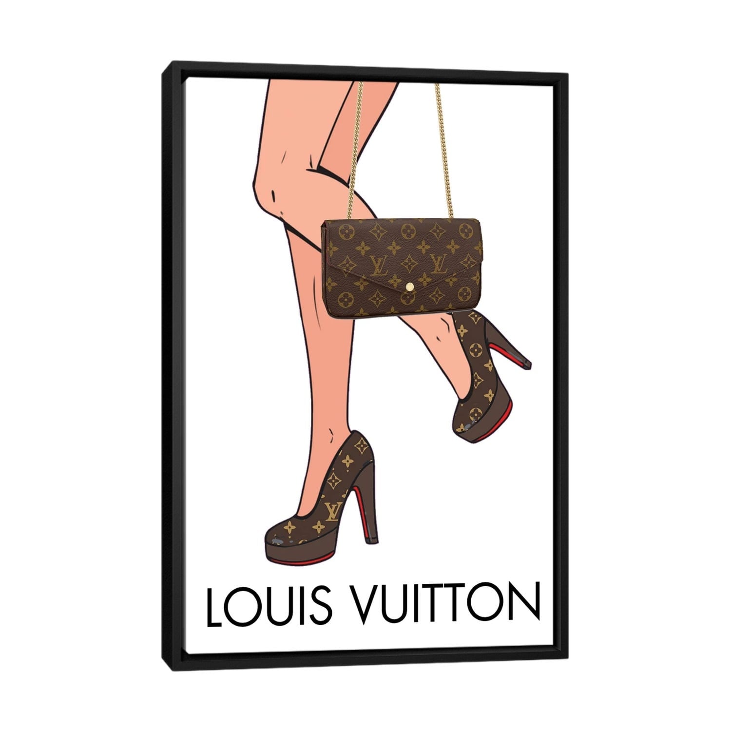 Louis Vuitton Gun - Canvas Print Wall Art by Julie Schreiber ( Fashion > Fashion Brands > Louis Vuitton art) - 8x12 in