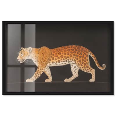 Golden Leopard Shadowbox by Art Remedy