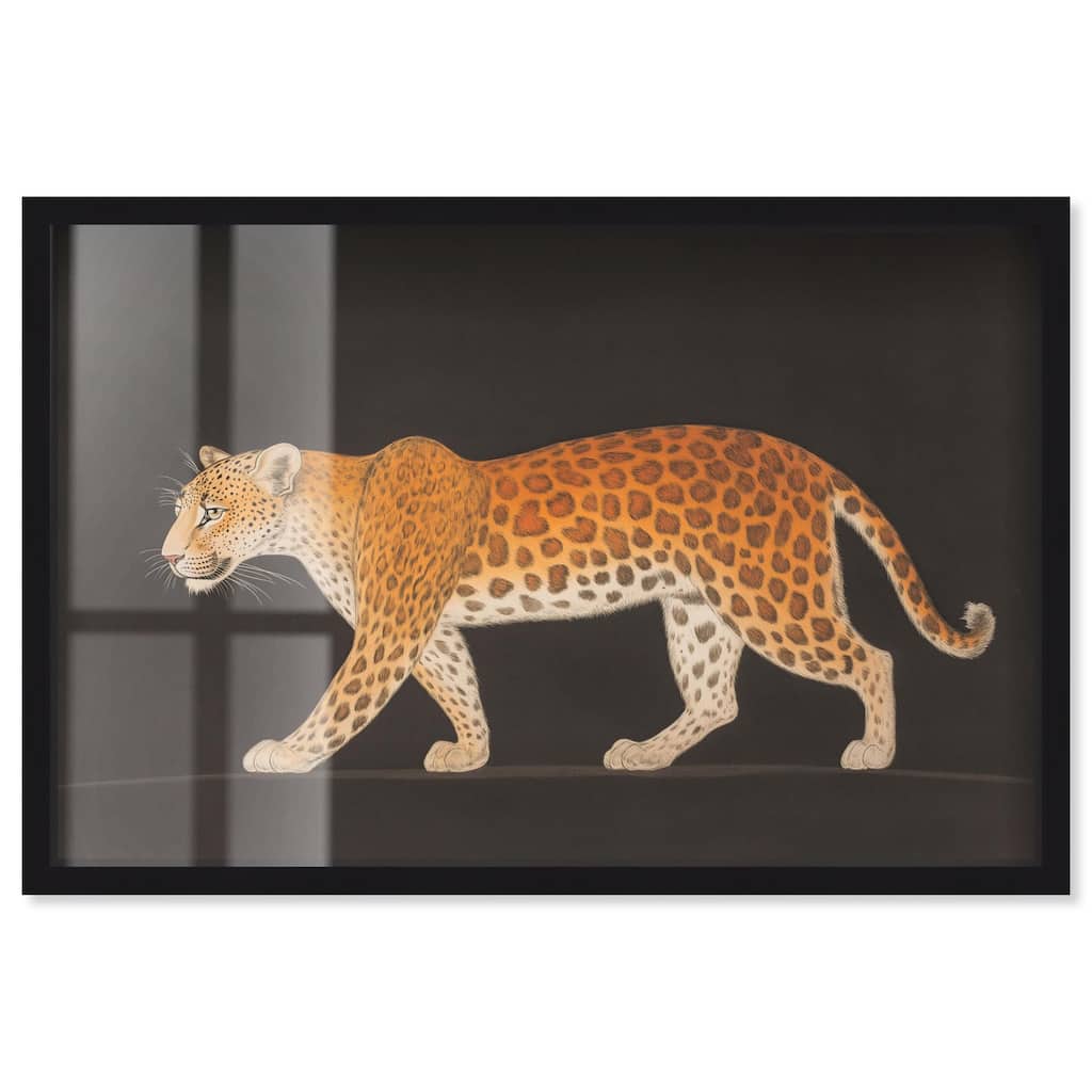 Golden Leopard Shadowbox by Art Remedy
