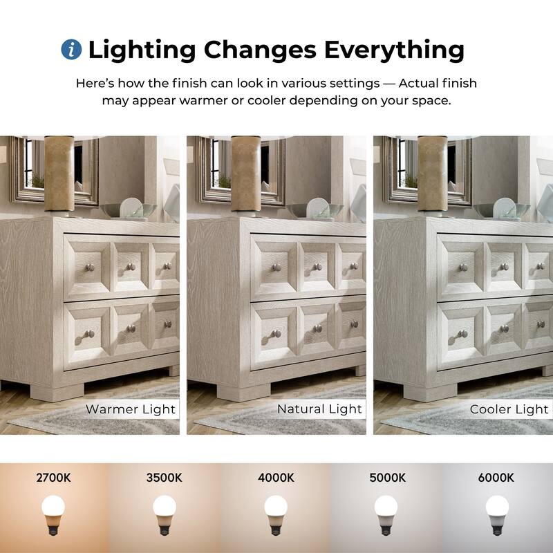 Furniture of America Durem Modern Classic 5-Piece Solid Wood Panel Bedroom Set with 2-Drawer Oversized Nightstand