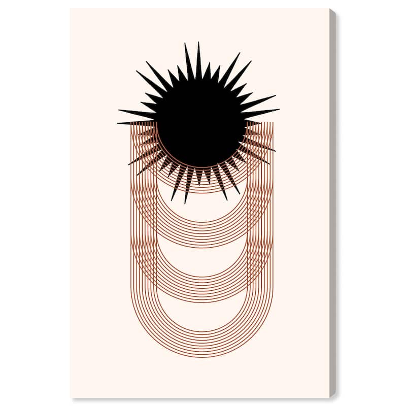 Wynwood Studio Canvas Abstract Olympic Sunstar Black and Modern & Contemporary Wall Art Canvas Print - 30 x 20