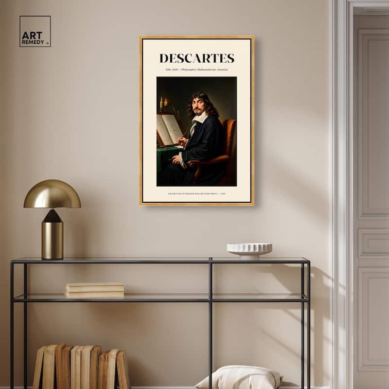 Cartesian Thinker Canvas by Art Remedy