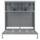 preview thumbnail 14 of 28, Queen Size Murphy Bed Wall Bed with Top Shelves & USB