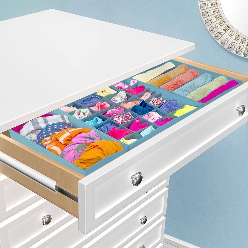 Sorbus Set of 4 Foldable Storage Drawer Dividers