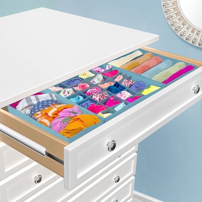 Sorbus Set of 4 Foldable Storage Drawer Dividers