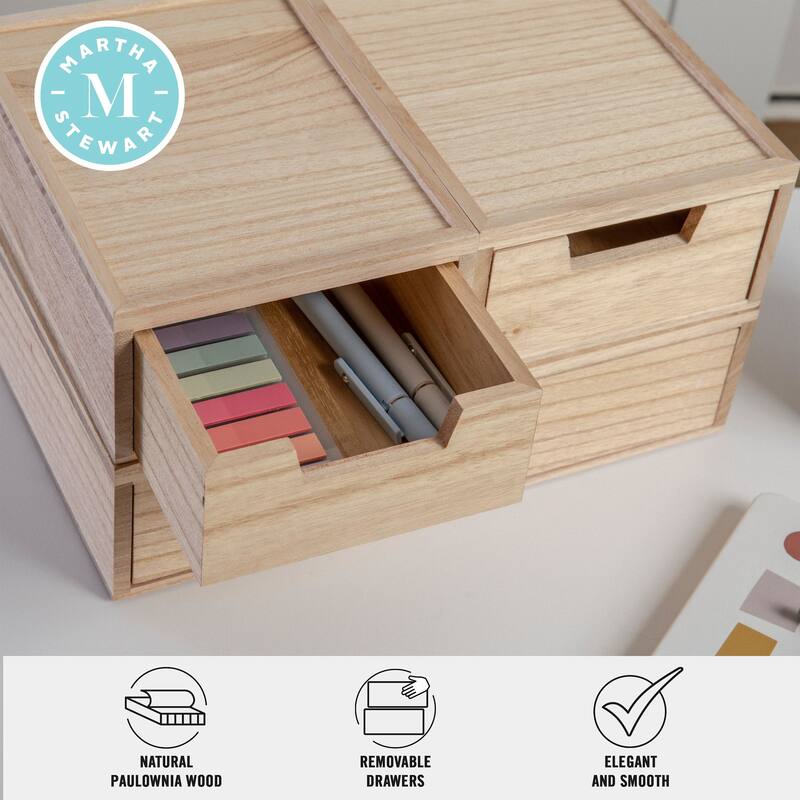 Flash Furniture LY-E115118-3-NAT-MS Weston 3" Tall Office Organizer