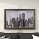preview thumbnail 11 of 15, Grey Metal Contemporary Framed Wall Art Architecture 40 x 59 x 2