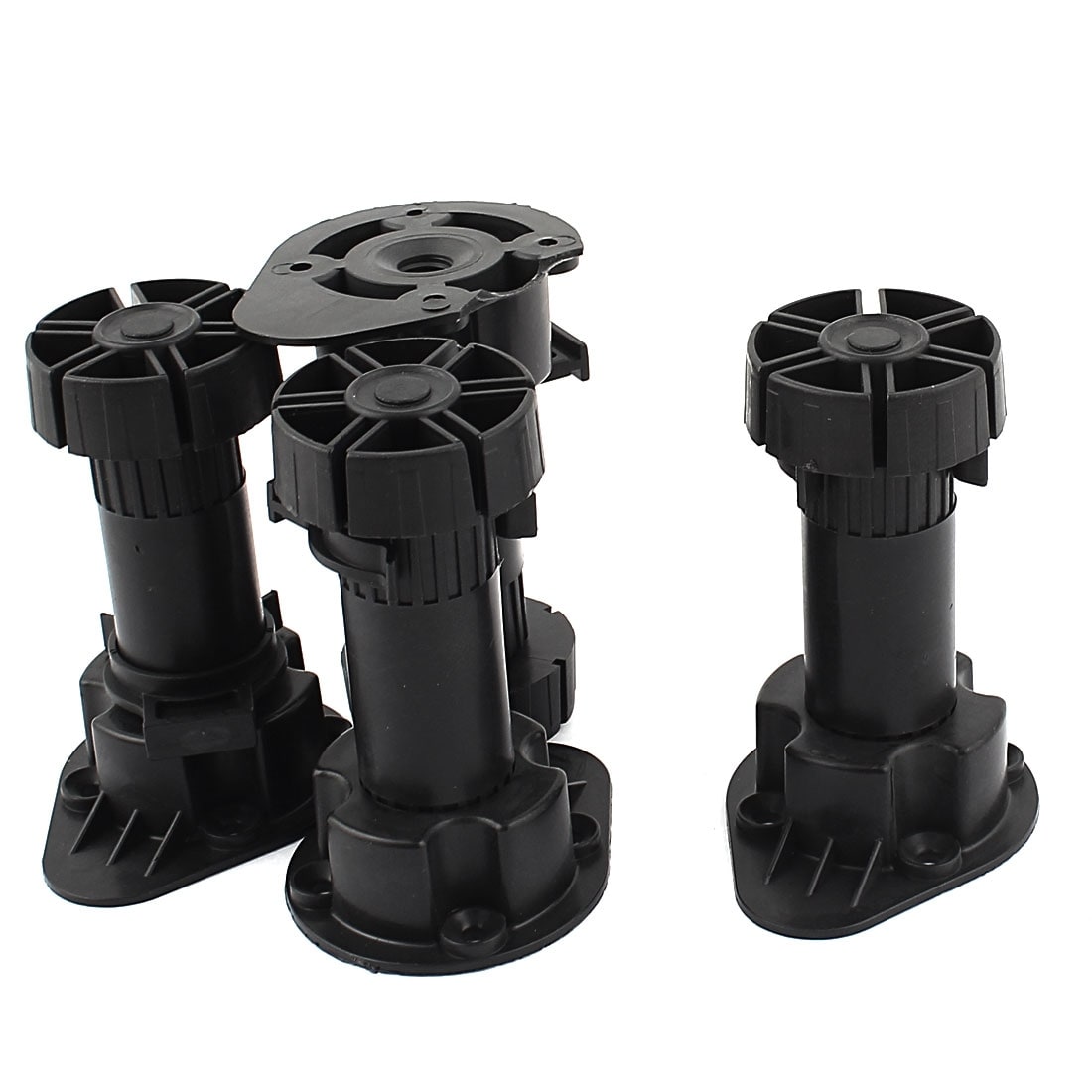 Shop Adjustable Black Plastic Kitchen Cabinet Cupboard Plinth Foot