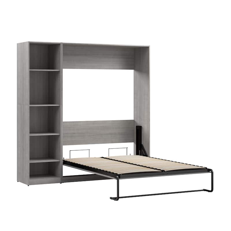 Claremont Full Murphy Bed with Closet Organizer (79W) by Bestar