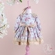 preview thumbnail 7 of 6, Floral Print Lace Guipure Special Occasion Baby Dress Set