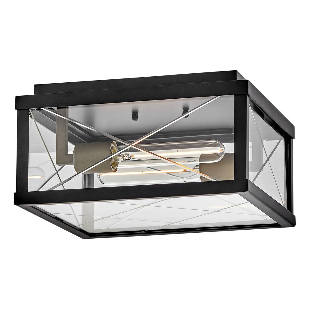 Hinkley Lighting 28881 Monte 2 Light 12" Wide Flush Mount Square
