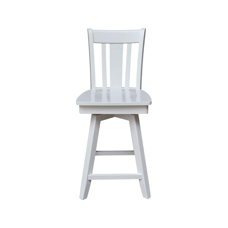 San Remo Counter Height Stool with 24 in. H Swivel Seat