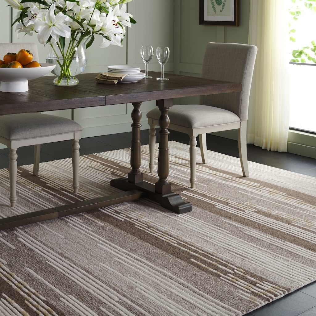 Martha Stewart by SAFAVIEH Michi Rustic Stripe Wool Rug
