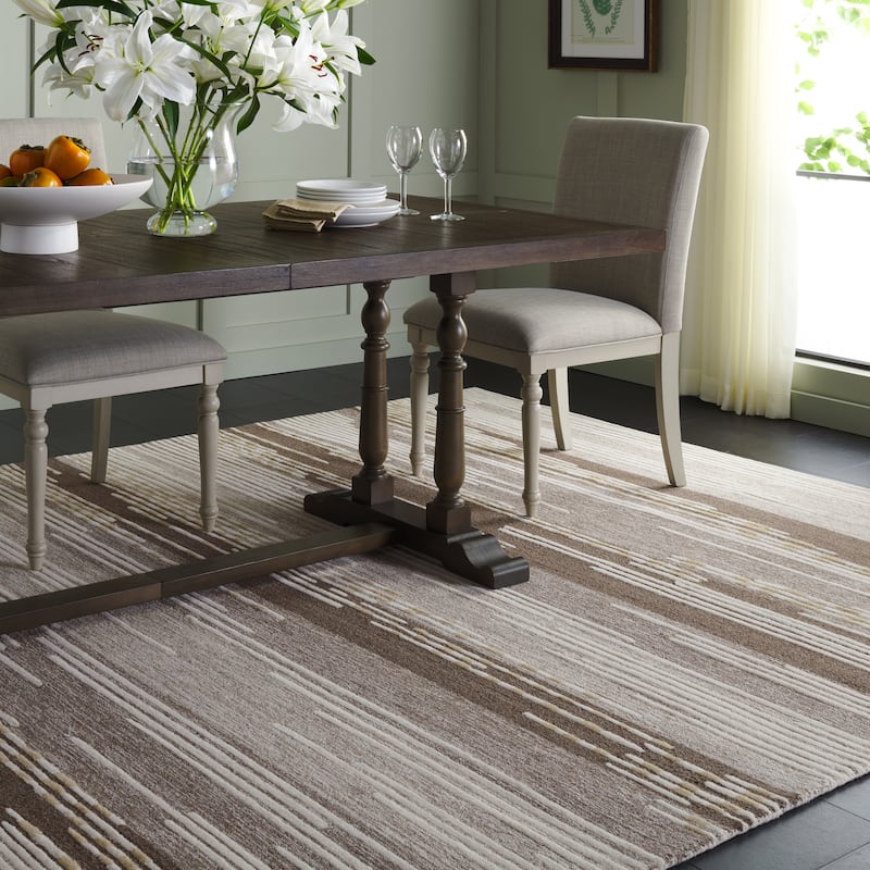 Martha Stewart by SAFAVIEH Michi Rustic Stripe Wool Rug