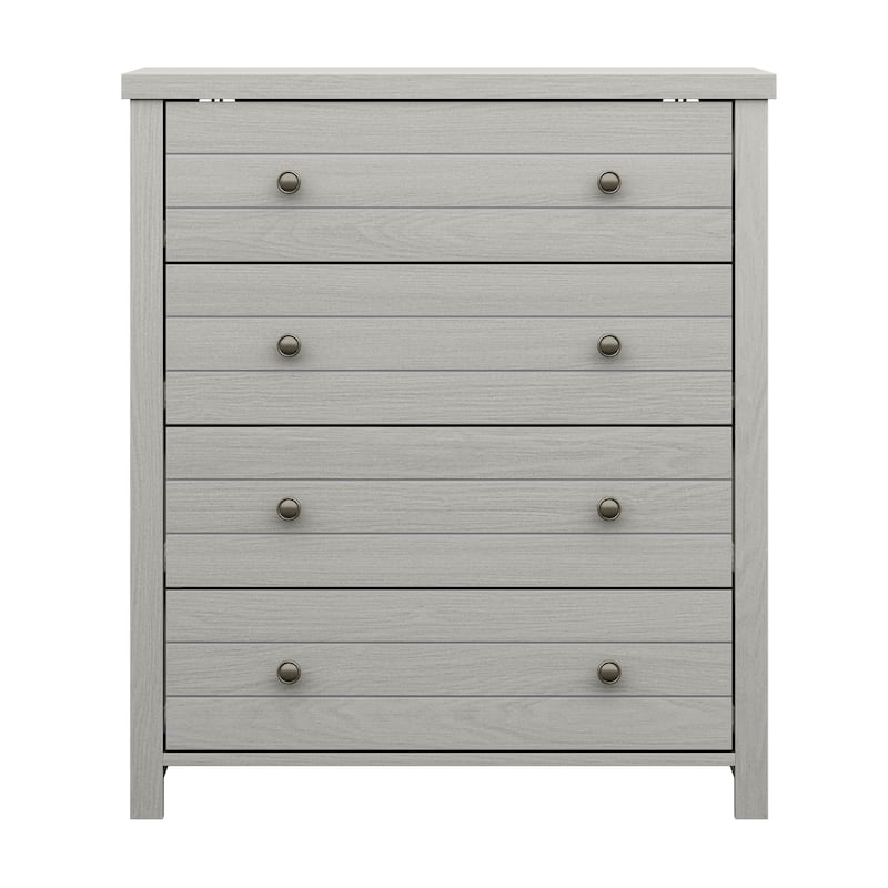 Living Essentials by Hillsdale Harmony Plank Front 4-drawer Chest