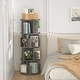 preview thumbnail 30 of 102, 4/5/6 Tiers Round Rotating Bookcase, Revolving Floor Standing Bookshelf Corner Organizer Display