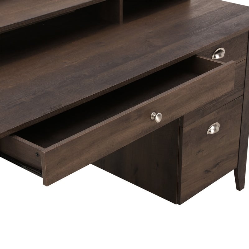 Lokatse Home 53" Wide Home Office Writing Desk With Hutch