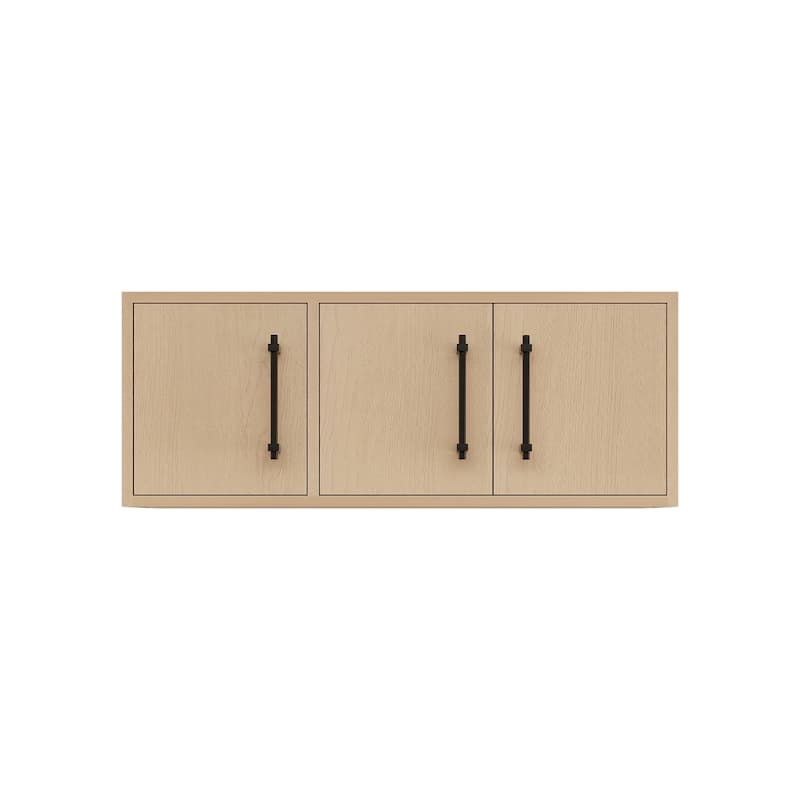 Victoria 36 Inches Top Cabinet Wall-Mounted (Left) - 35.7 - Oak Finish - Yellow Oak