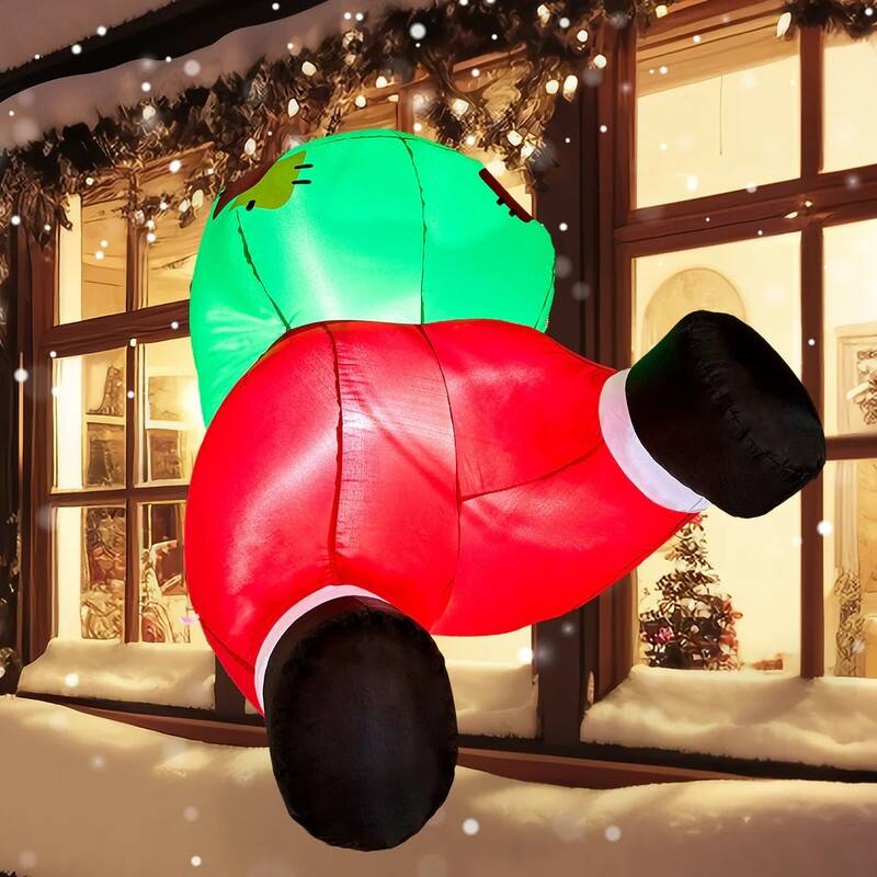 Santa Butt Stuck Inflatable