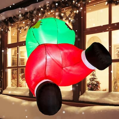 Santa Butt Stuck Inflatable