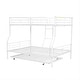 preview thumbnail 44 of 46, Industrial Modern Full XL over Queen Metal Bunk Bed with Trundle, Save Space or Split Into 2 Beds, Crafted For Safety, Black