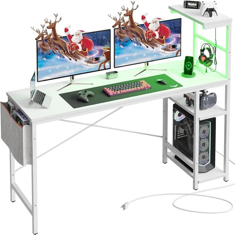 63 inch Super Large Computer Writing Desk - Deep Brown