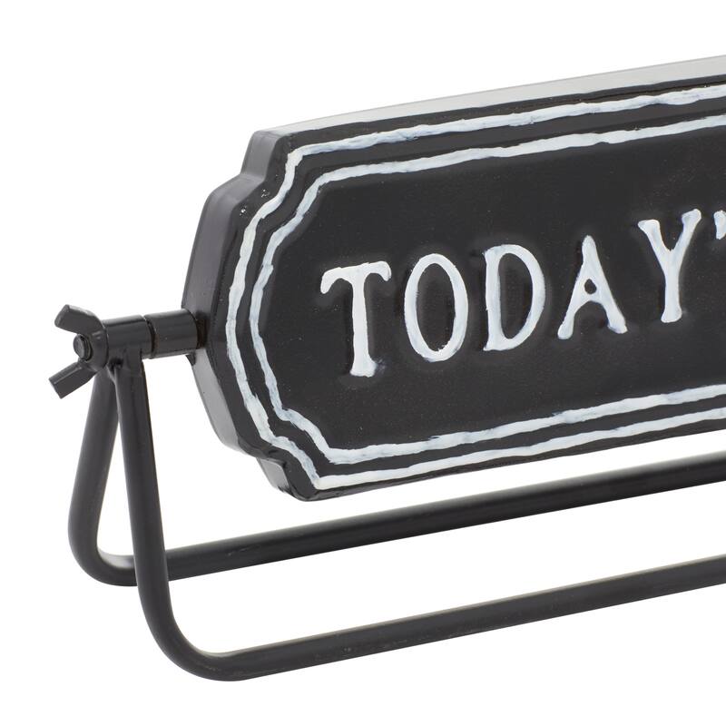 Black Iron Farmhouse Decorative Sign (Set of 2) - 2 x 13 x 4