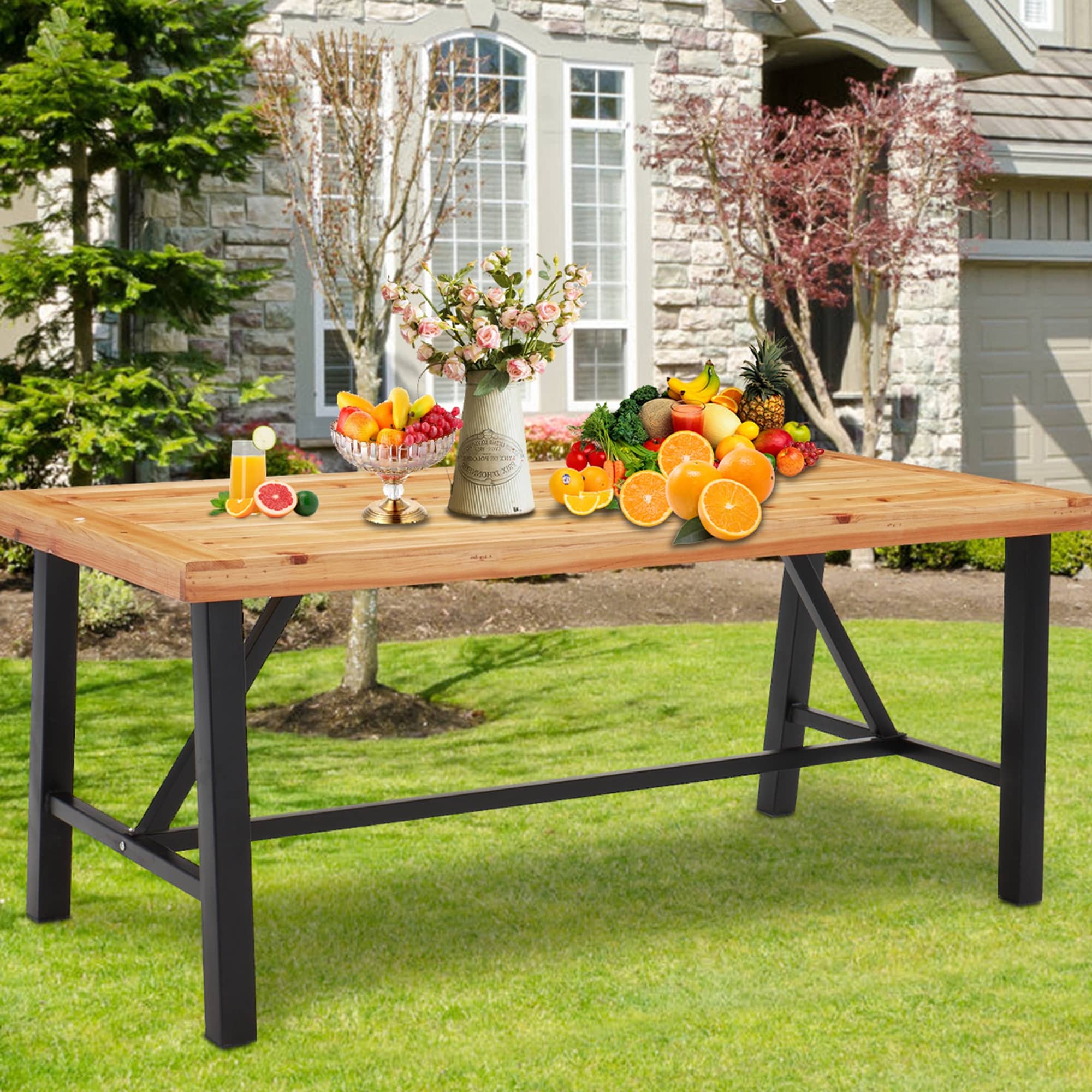 Outdoor picnic dining table best sale