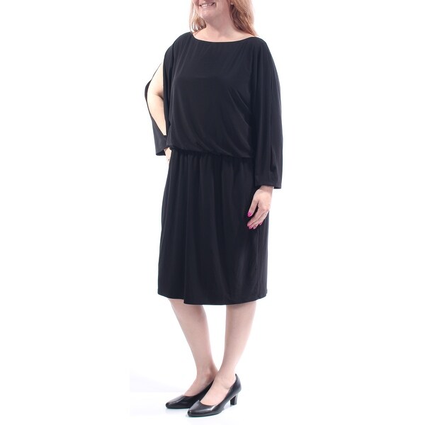 long sleeve midi dress size 18