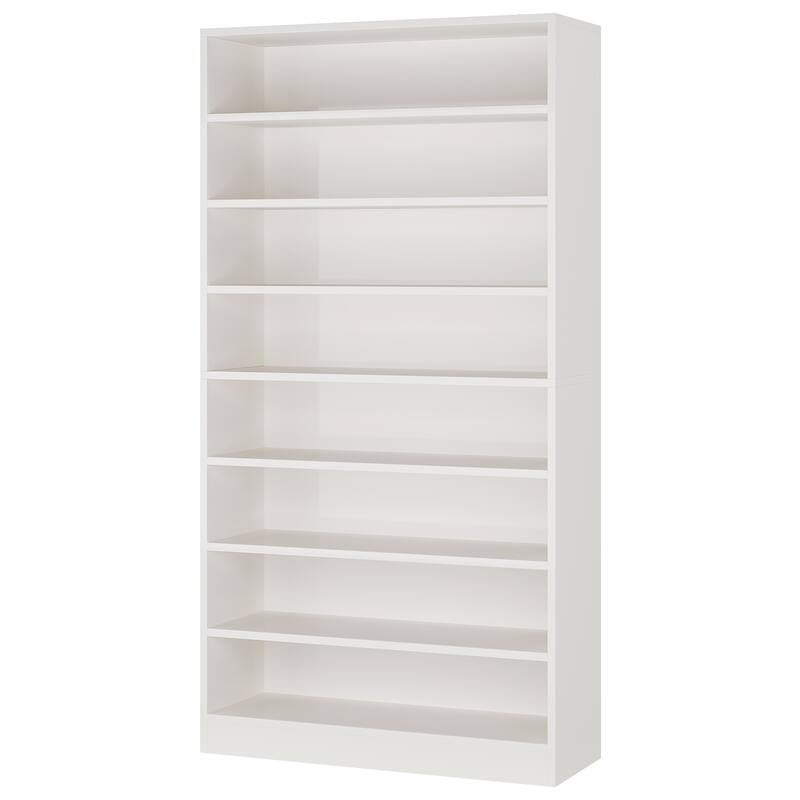 31" Width White Shoe Cabinet, 9 Tiers 40-45 Pairs