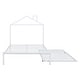 preview thumbnail 17 of 29, Nestfair Full Size Metal Platform Bed with House-Shaped Headboard Design and Twin Size Trundle
