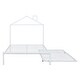 preview thumbnail 75 of 174, Whimsical Metal Platform Bed with House-Shaped Headboard