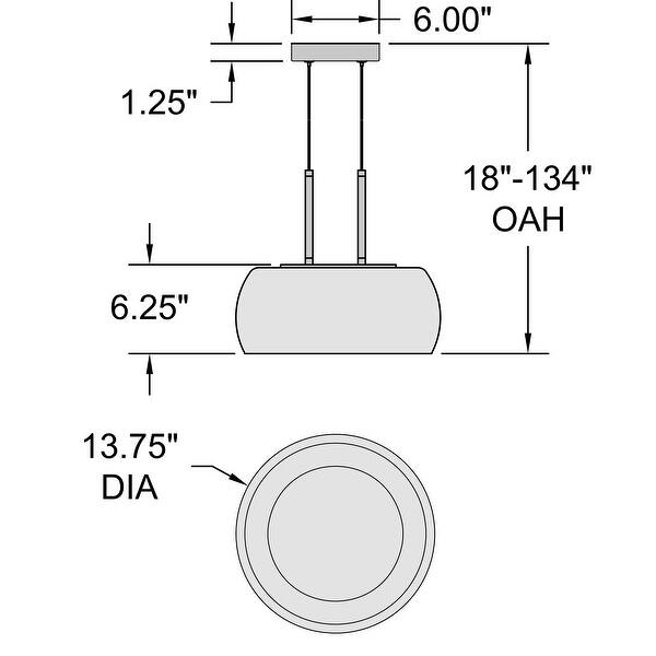 Access Lighting Chloe LED Pendant - Matte Black