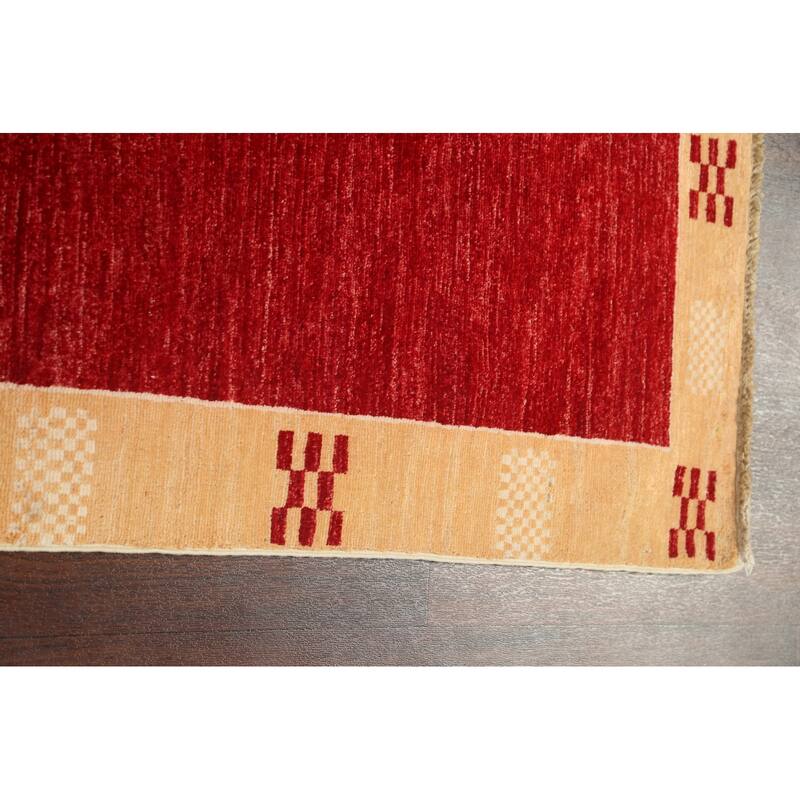 Gabbeh Kashkoli Oriental Hallway Runner Rug Wool Hand-knotted Carpet - 2'8" x 8'5"