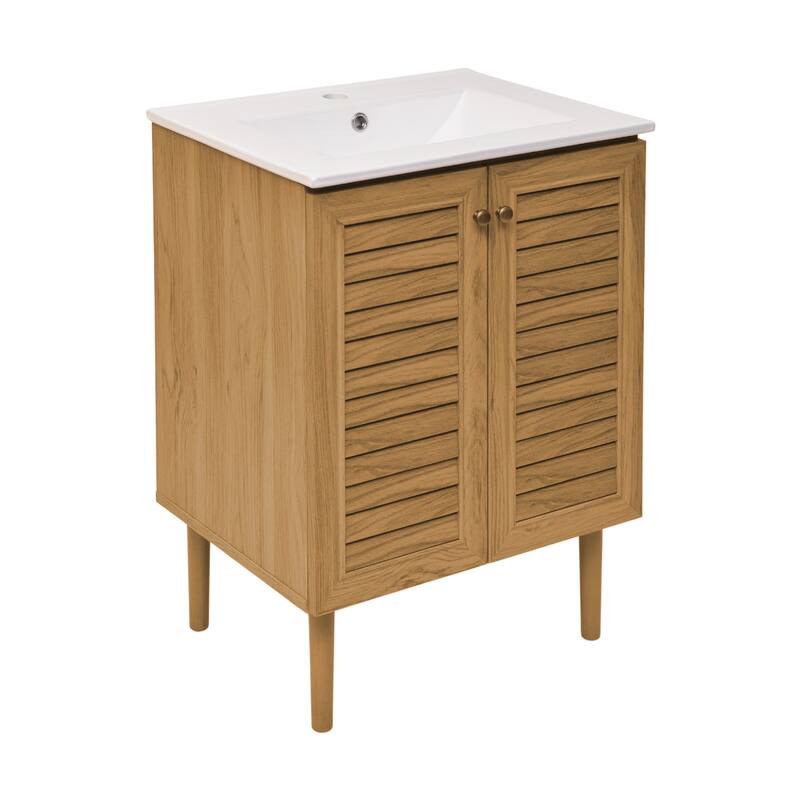 Swiss Madison SM-BV373 Bron 24" Free Standing Single Basin Vanity Set