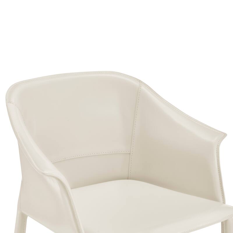 NPD Furniture Callie Recycled Leather Dining Arm Chair