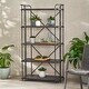 preview thumbnail 7 of 9, Cedarburg Industrial 5 Shelf Firwood Bookcase by Christopher Knight Home