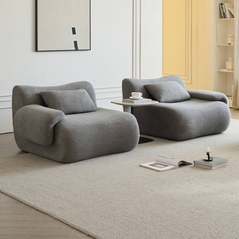 Ergonomics Loveseat Sofa with Curved Deep Seat