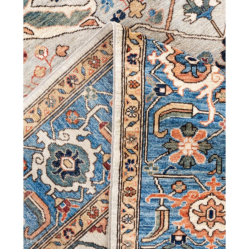 Serapi One-of-a-Kind Hand-Knotted Area Rug - Ivory - 8' 2" x 10' 0"