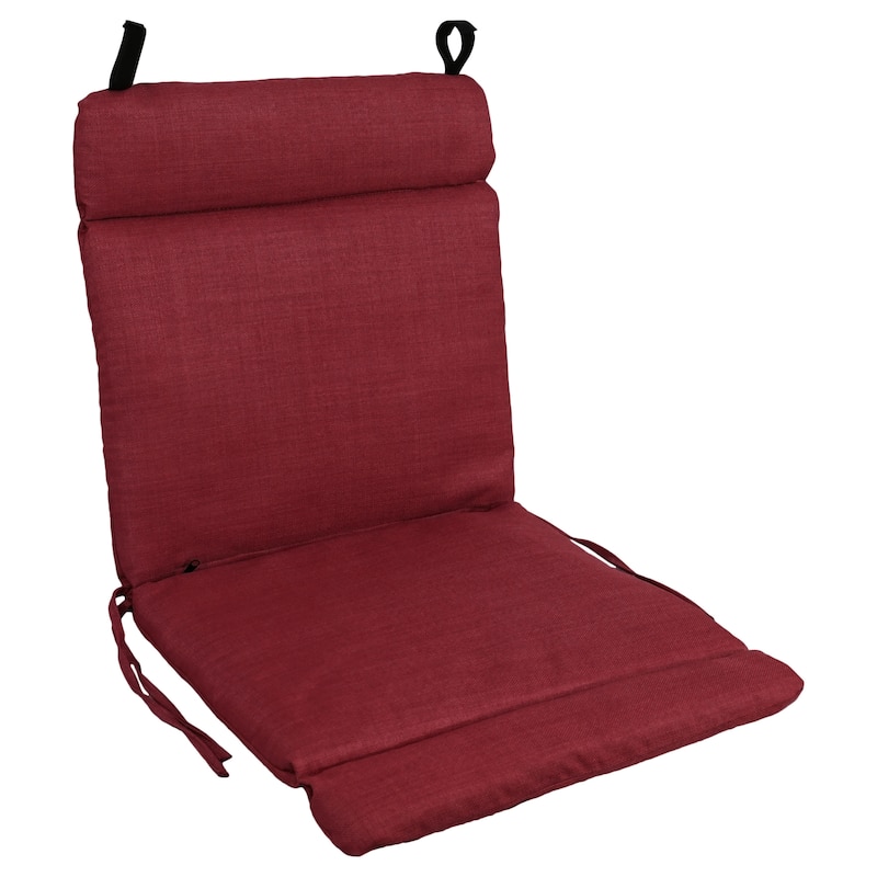 20-inch by 40-inch Outdoor Seat/Back Chair Cushion - 20" x 40" - Merlot