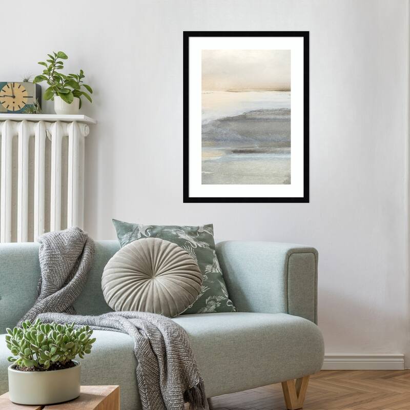 Land No. 3 by Dan Hobday Wood Framed Wall Art Print