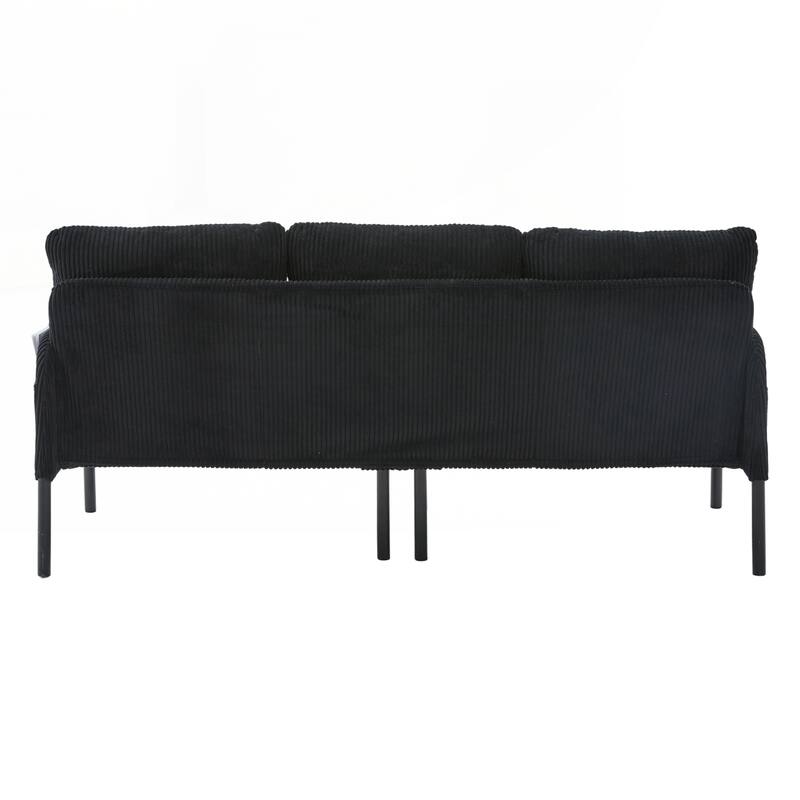 Oversized Loveseat, Modern & Plush Double-seater Sofa, Corduroy Upholstered Couch