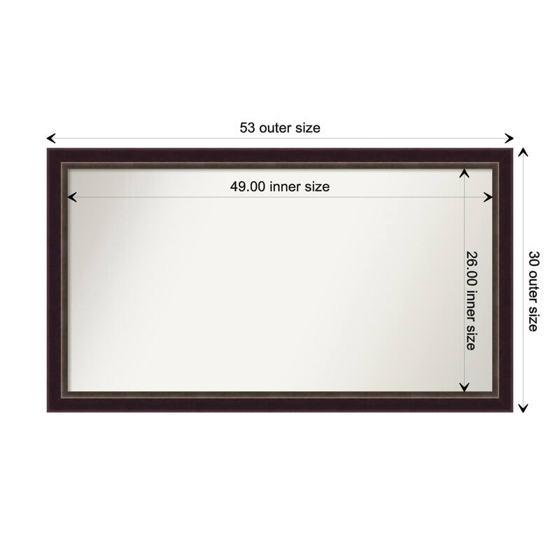 Oversized Wall Mirror Choose Your Custom Size - Signore Bronze Frame