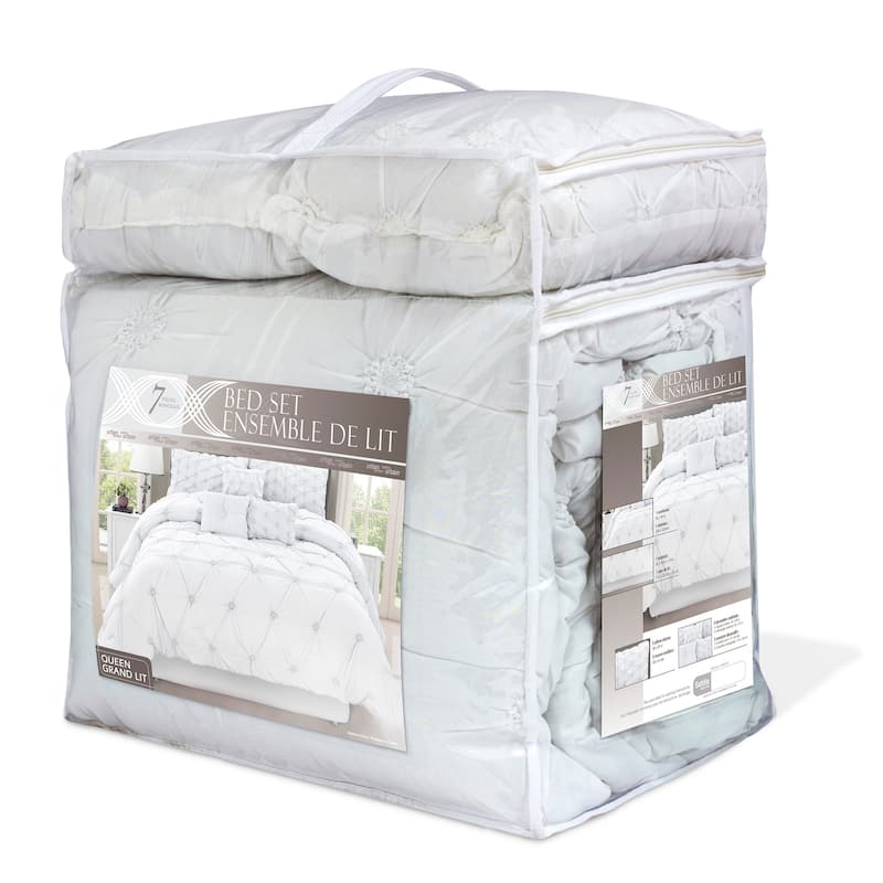 Chateau White 7-piece Comforter Set