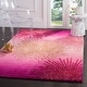preview thumbnail 71 of 140, SAFAVIEH Handmade Soho Miyase Modern Burst New Zealand Wool Rug 3'6" x 5'6" - Pink