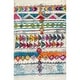 preview thumbnail 7 of 8, nuLOOM Boho Plush Multicolor Geometric Tribal Pint Tassel Shag Rug