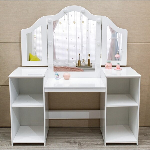 Kids Vanity Girls Vanity Table with Mirror On Sale Bed Bath Beyond 40662408