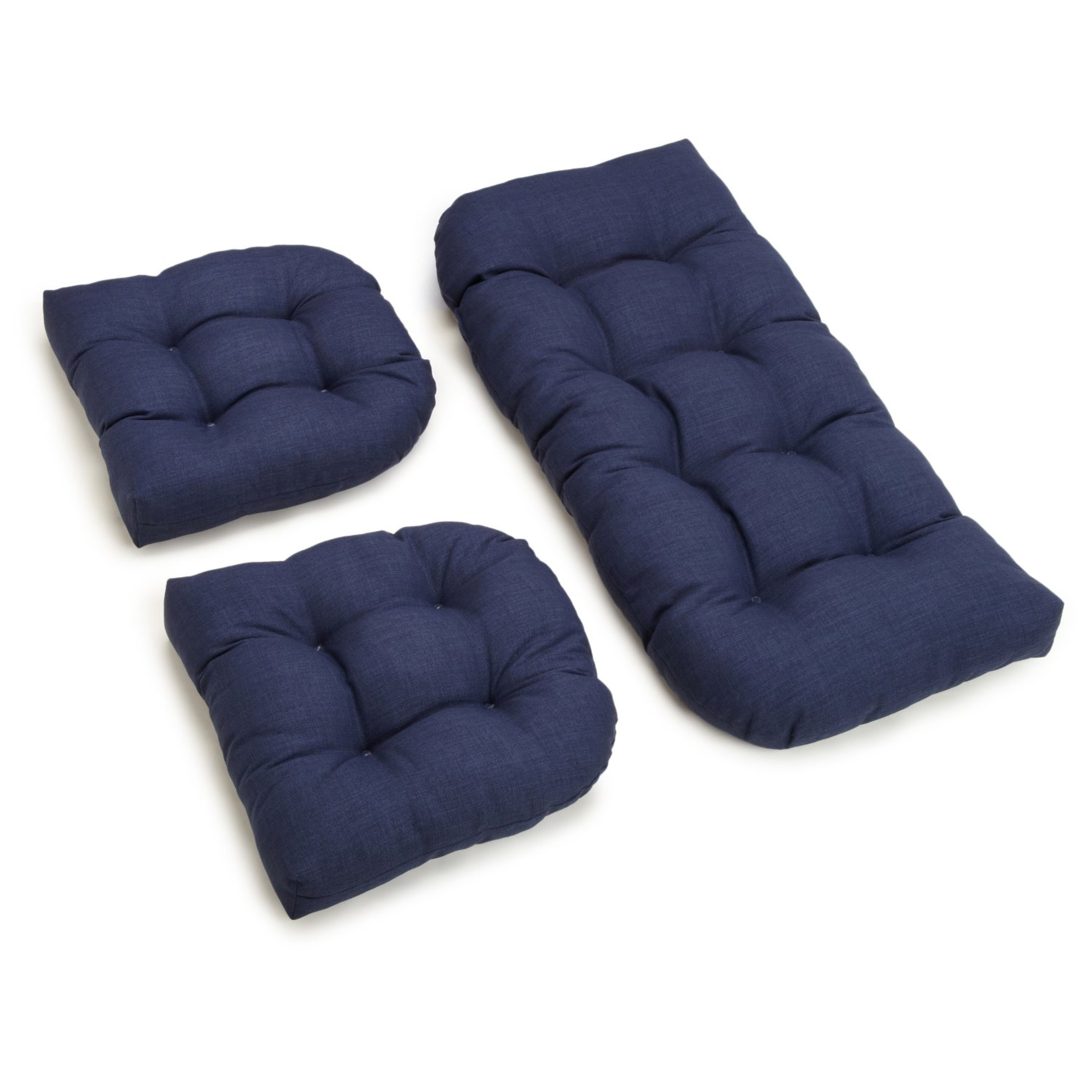 Tufted Outdoor Settee Cushion Set Set of 3 On Sale Bed Bath