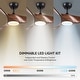 preview thumbnail 13 of 31, CO-Z 52" Modern Ceiling Fan with Dimmable LED Light and Remote